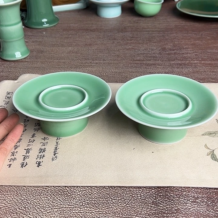 龙泉云间青瓷小米茶器