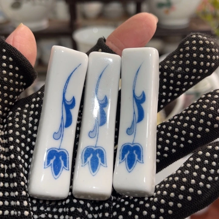 陶瓷醴陵群力釉下彩筷子架