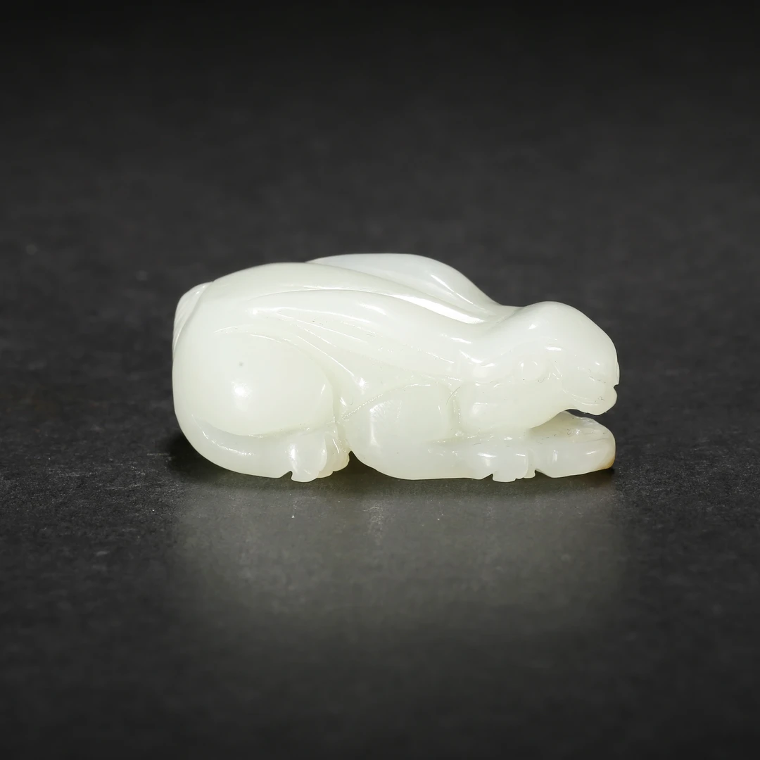 清代*卯兔玉坠/10JTY3323/和田玉【北京文博】