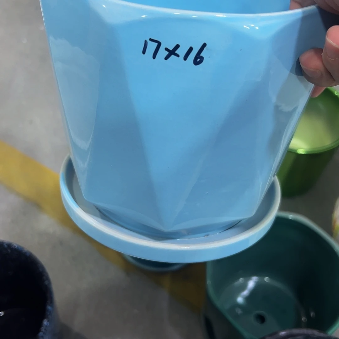 外贸尾单陶瓷花盆凑10米包邮