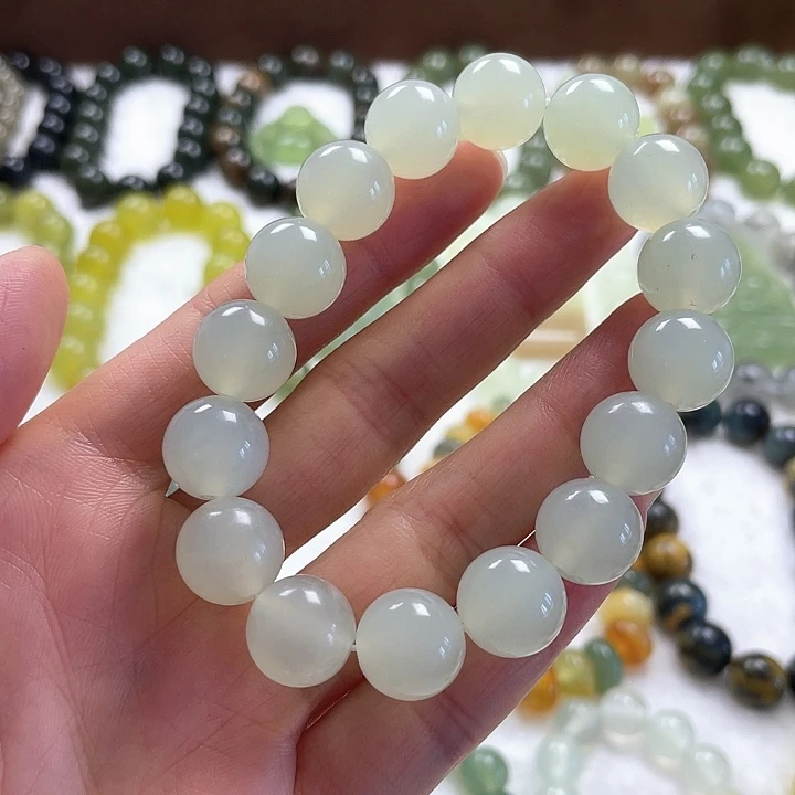 未镶嵌蛇纹石玉手串