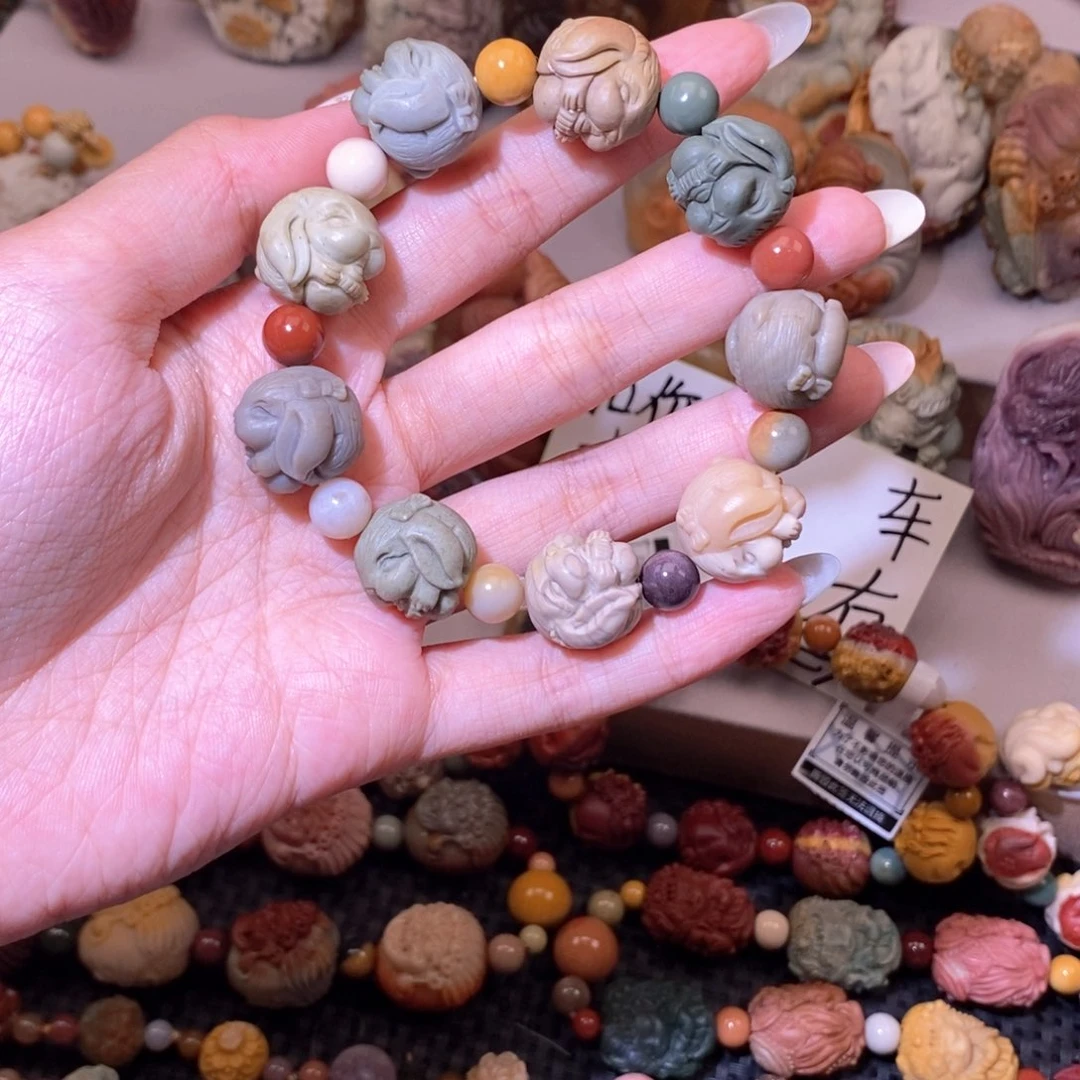 石英质玉（阿拉善玉）未镶嵌手链