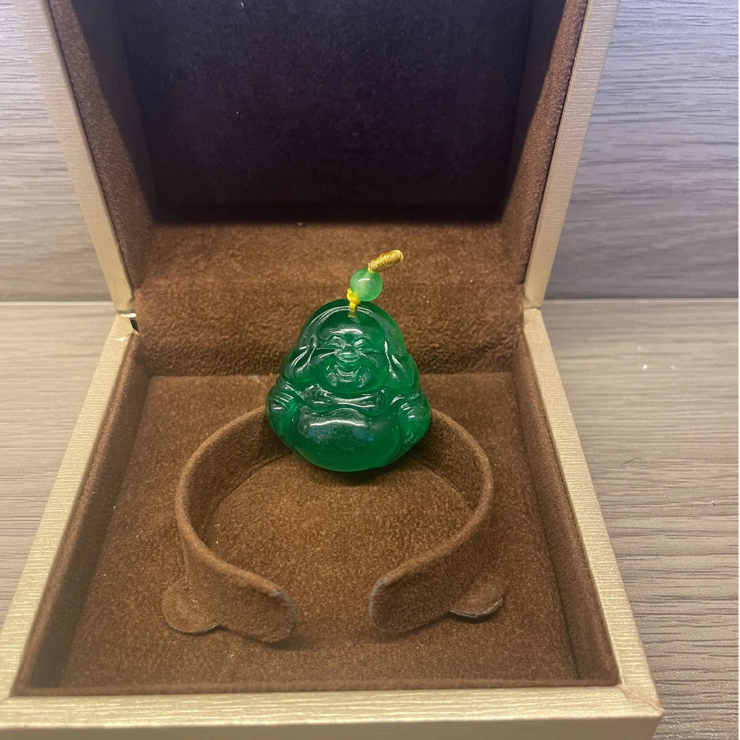 高端时尚满绿佛公吊坠