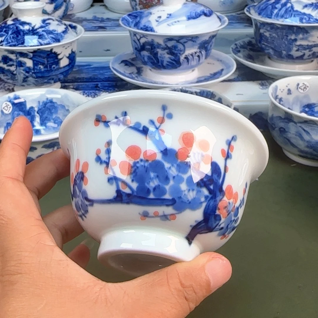 景德镇纯手绘茶具圆圆254