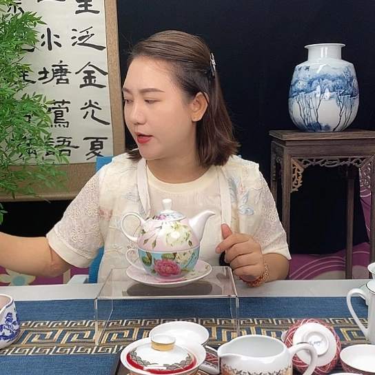 陶瓷4件套单人咖啡壶套装