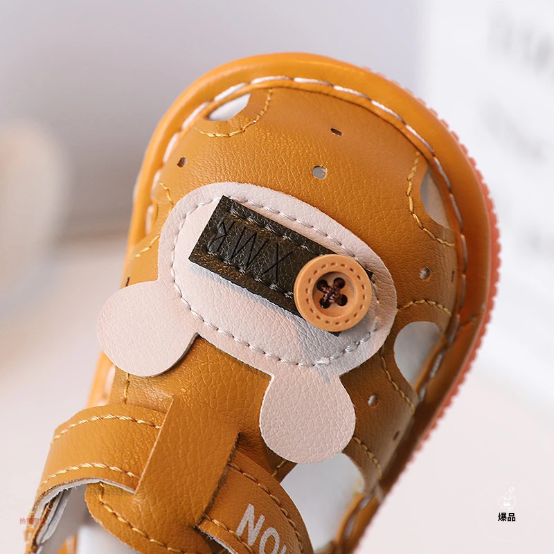 宝宝凉鞋夏季女宝宝鞋子0一薄款婴儿软底学步叫叫女童鞋子凉鞋