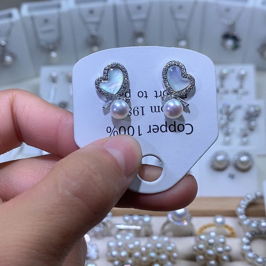 未镶嵌淡水珍珠耳饰