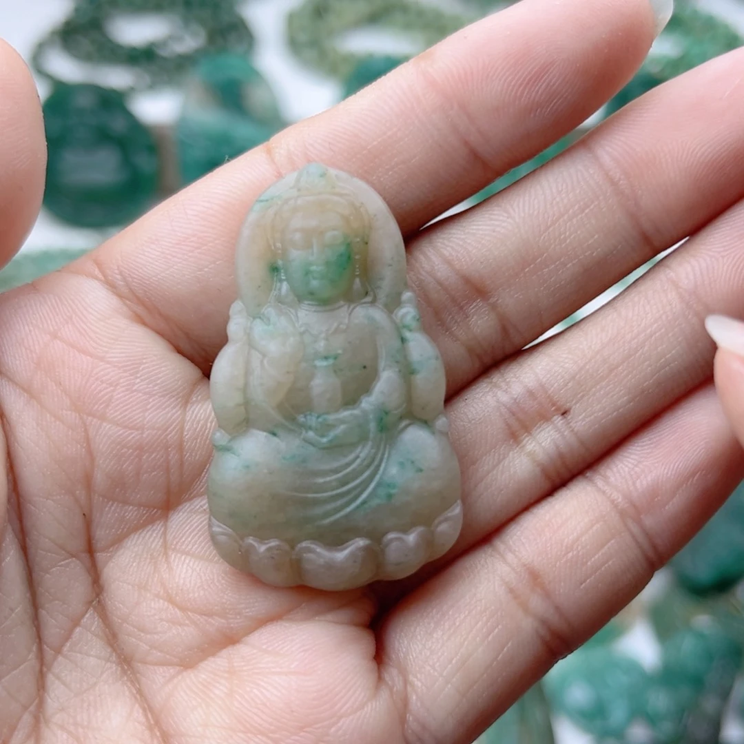 独山玉未镶嵌挂件静*