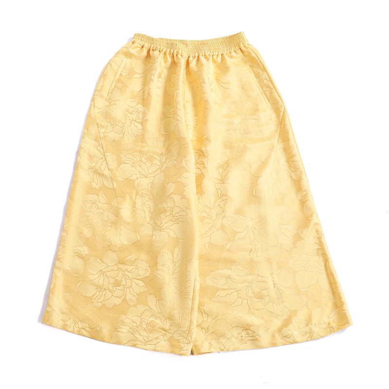 「迎春」乐锦坊原创手工国风高档显瘦设计中式长款汉服百搭裤子