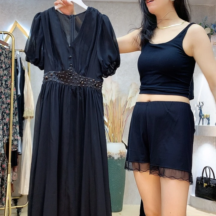 套头梅***忆时尚气质连衣裙2XL