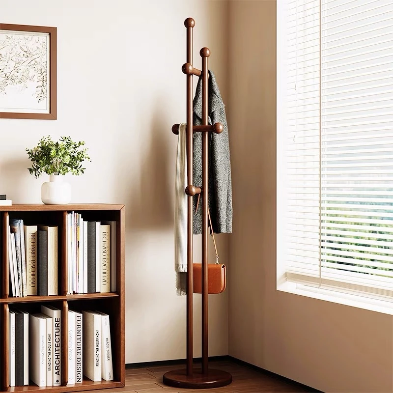 落地挂衣架卧室房间轻奢衣服挂架家用简易立式创意衣帽架客厅包架