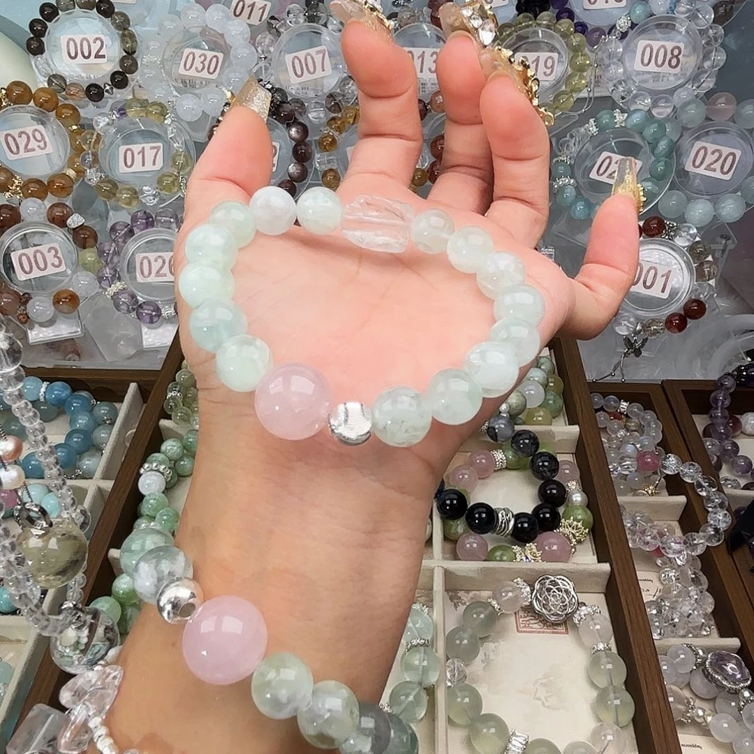 水晶银S925镶嵌手链88888