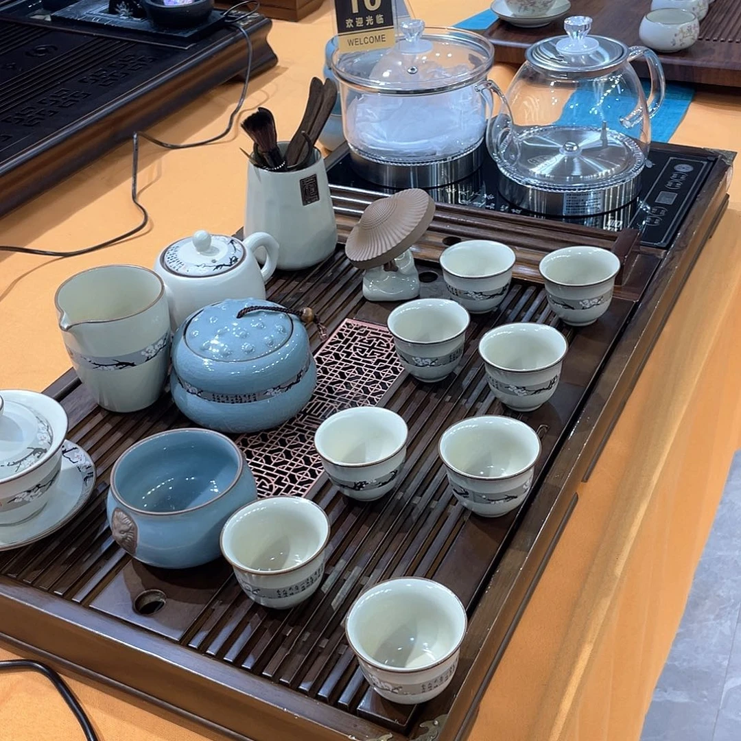瓷片茶盘的形状有很多讲究哦有很