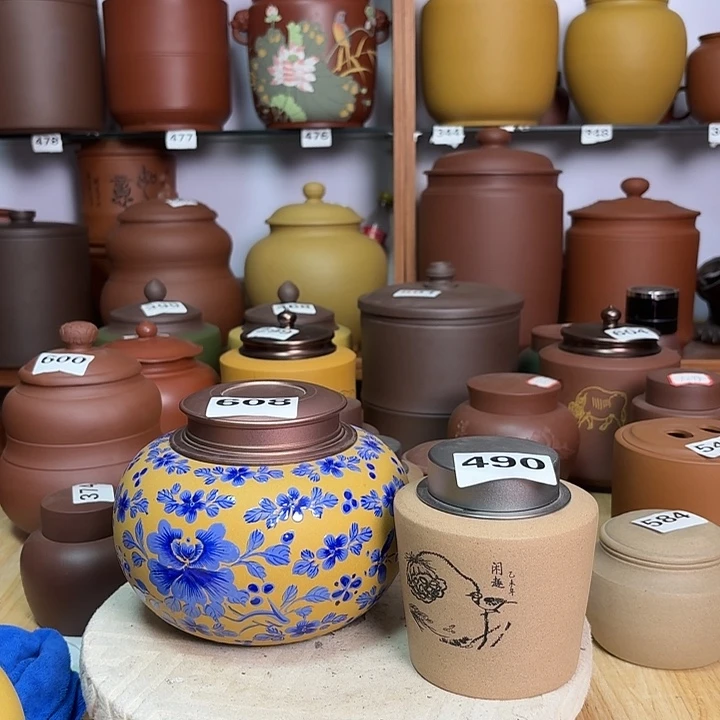 茶叶罐紫砂一斤茶叶罐608