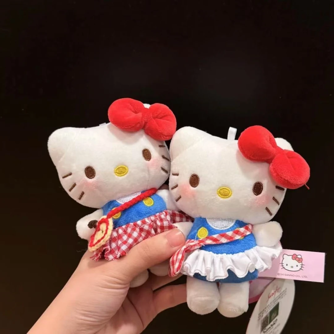 正版经典KT背包包挂件卡通可爱hellokitty钥匙扣毛绒玩偶女