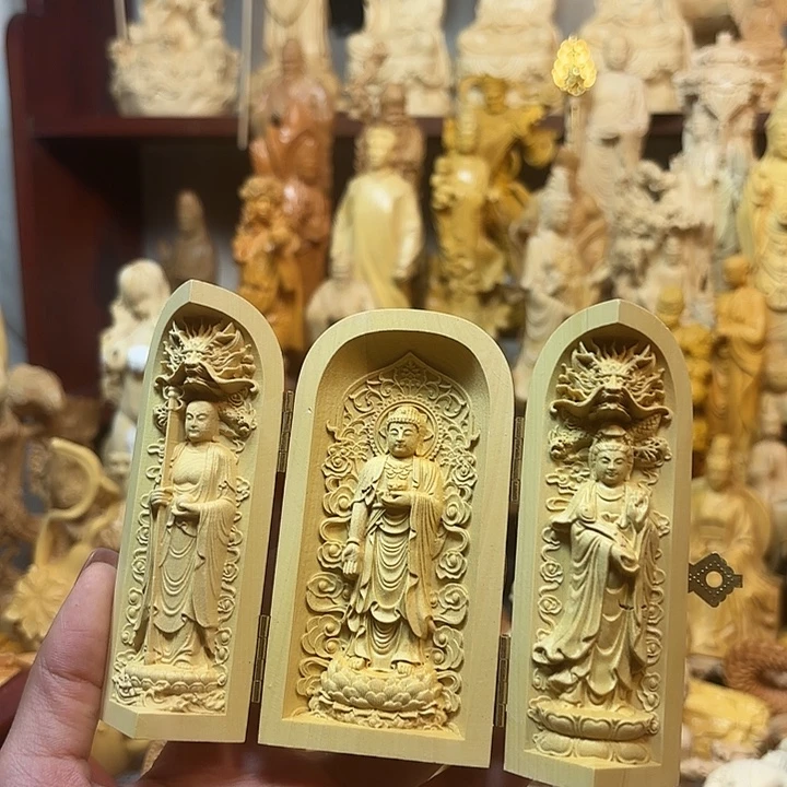 黄杨木黄杨木瑕疵三圣