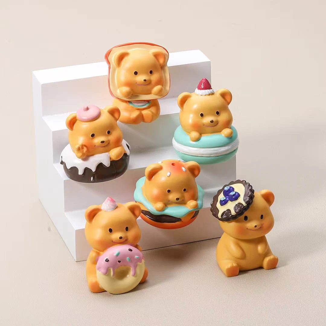 【九宫格+许愿+对对碰】卡通可爱奶油小黄熊桌面摆件