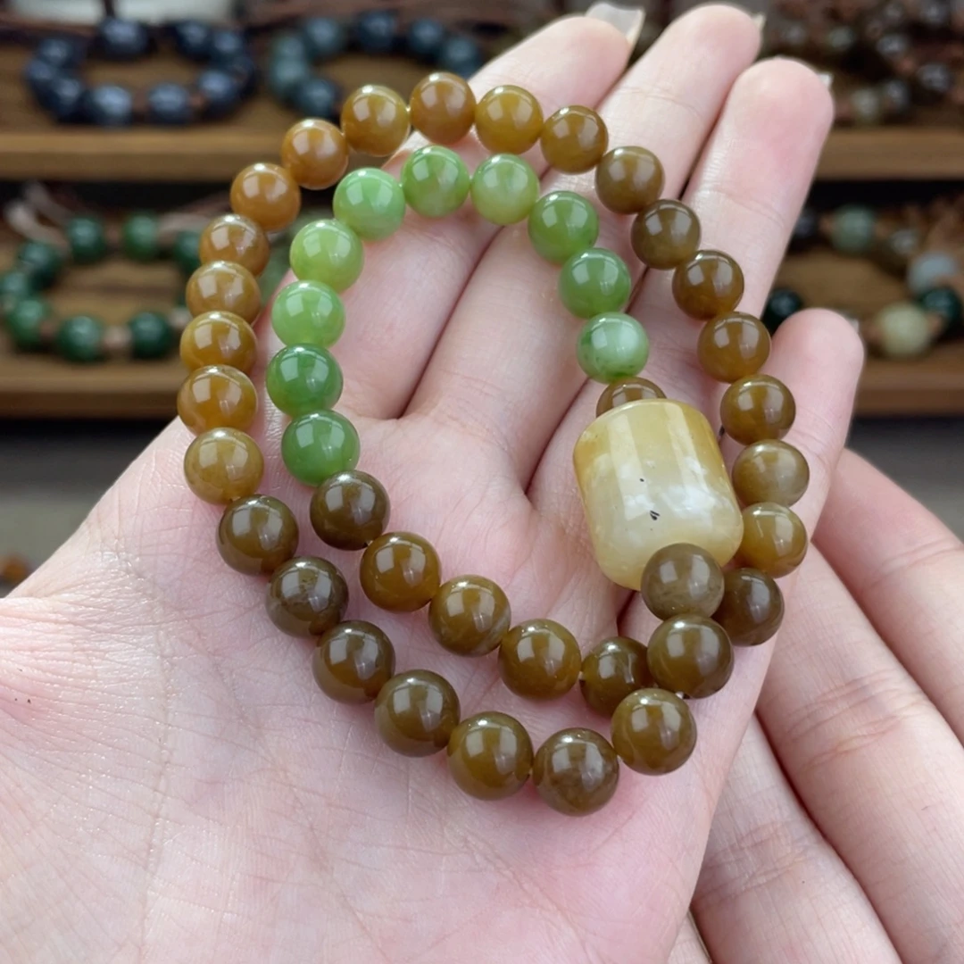 和田玉未镶嵌手链