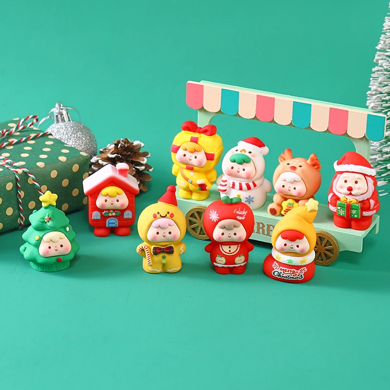 【圣诞崽崽】磨砂圣诞萌粒公仔可爱桌面摆件DIY饰品