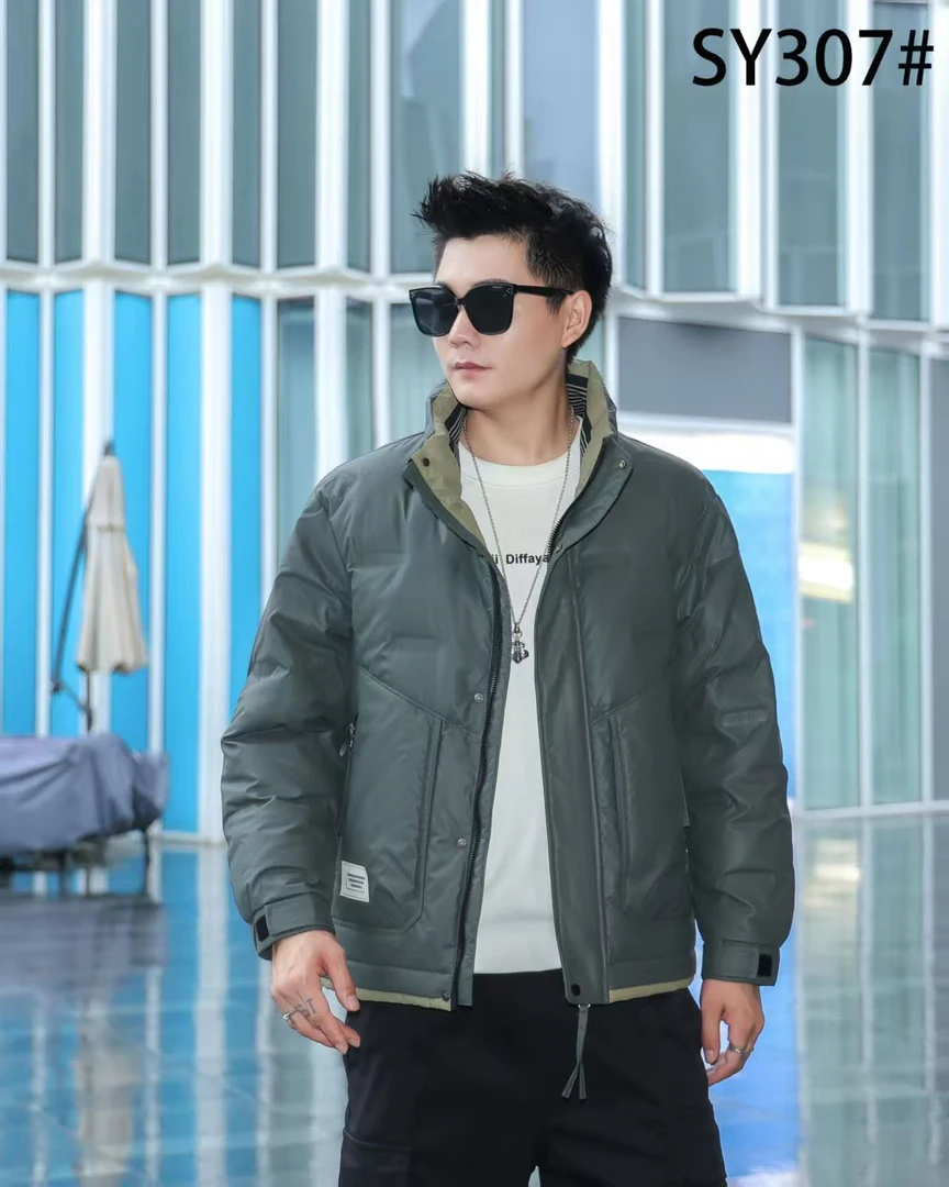 男士冬季爆款保暖外套时尚潮流百搭立领短款棉外套