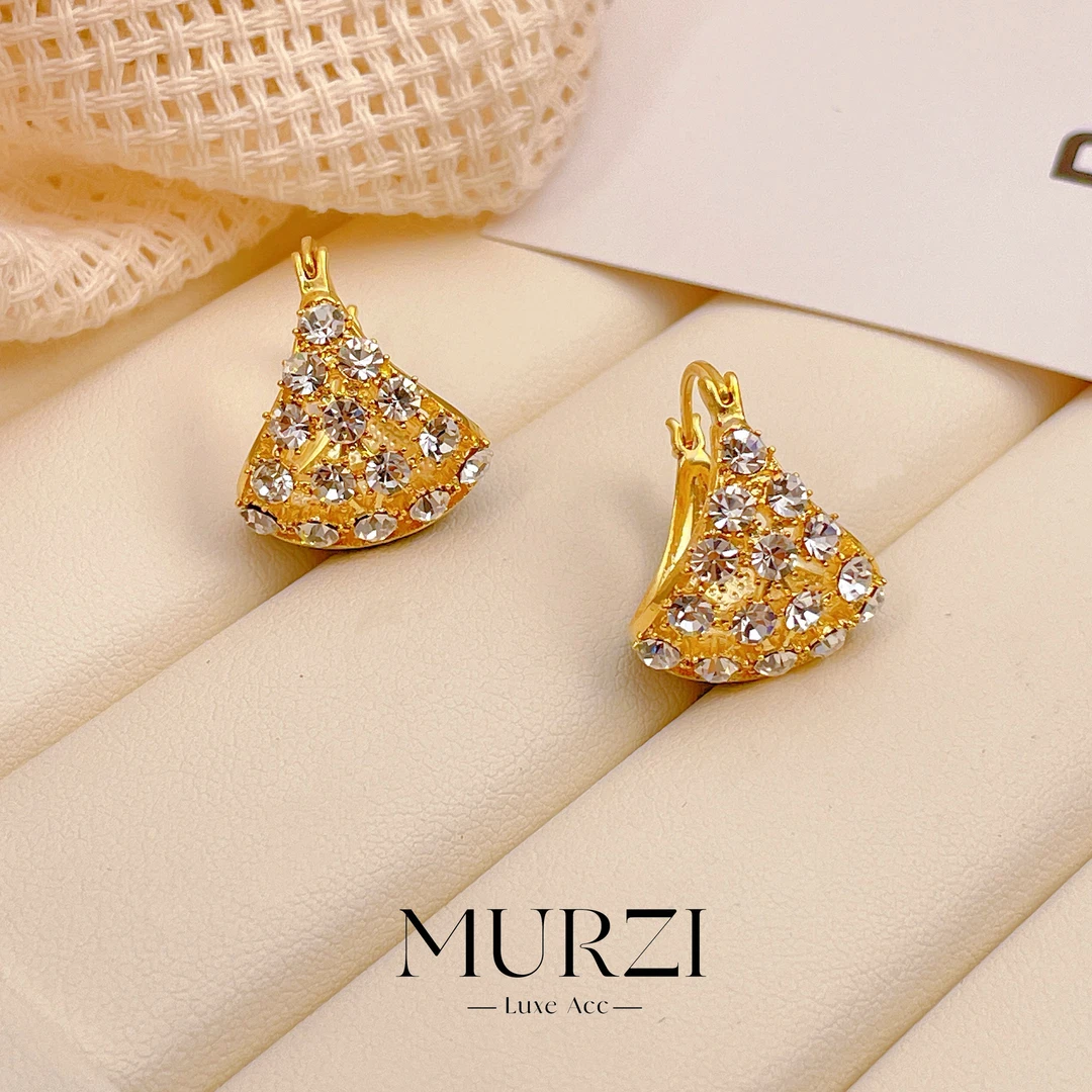 铜合金耳饰 法式小众简约轻奢时尚百搭新品气质经典优雅精致-B216