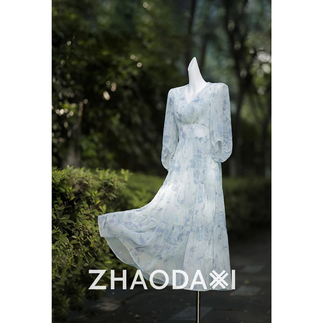 【赵大喜】现货！花园裙新加色 | 降温色系 收腰大摆量 显瘦遮肉