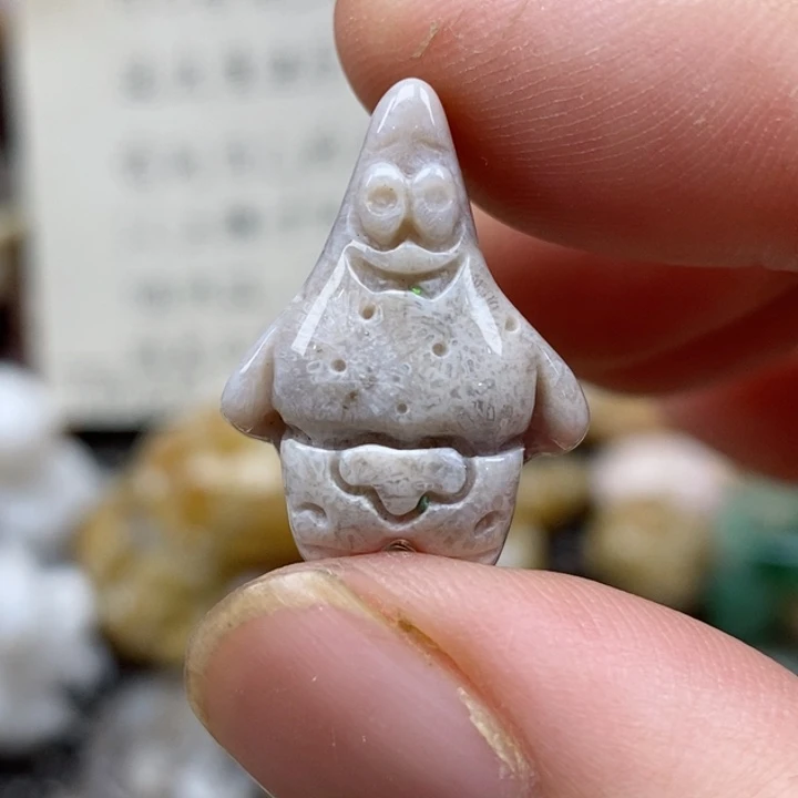 硅化珊瑚（珊瑚玉）未镶嵌颈饰小