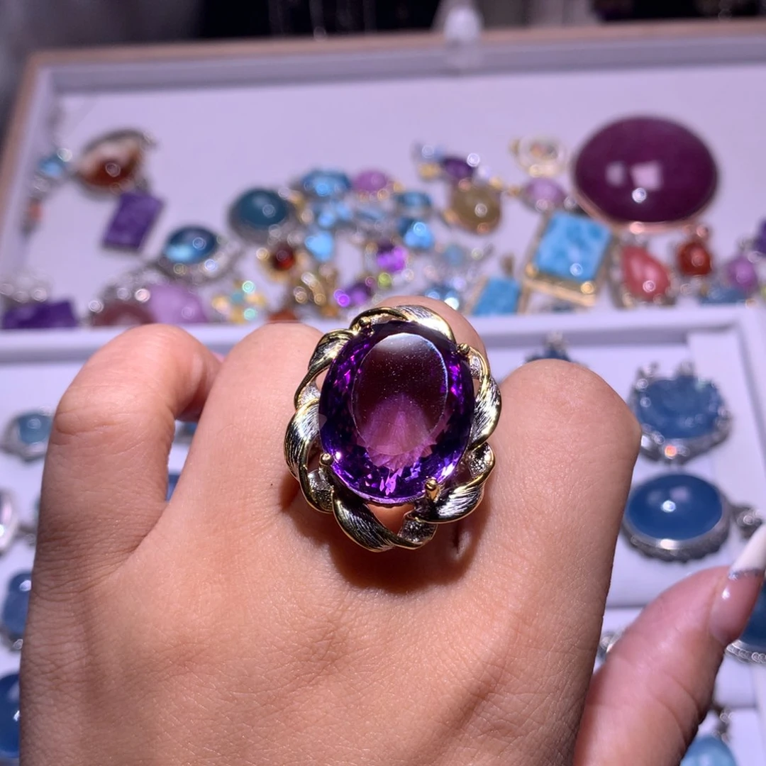 【闪购商品】银S925镶嵌戒指水晶小*?戒指