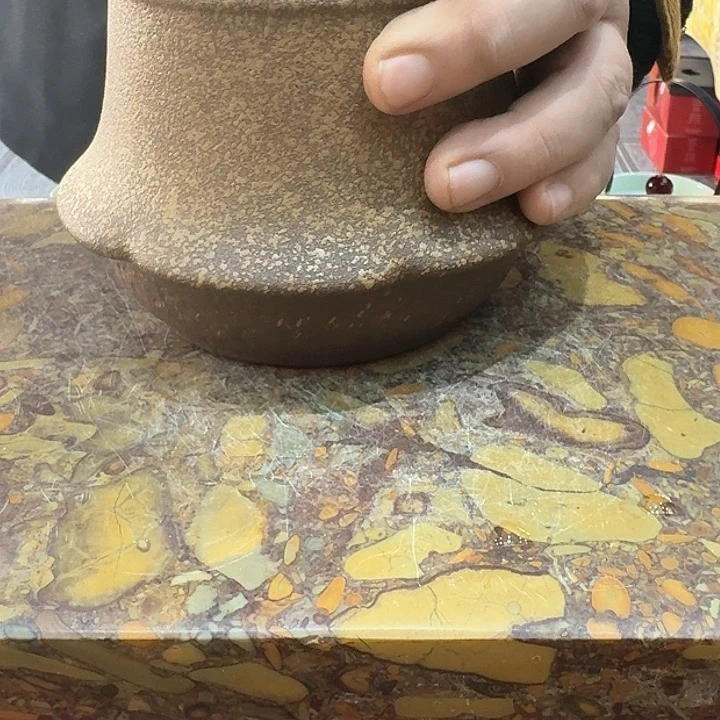 陶烧铁胎茶罐一个。。。品茗