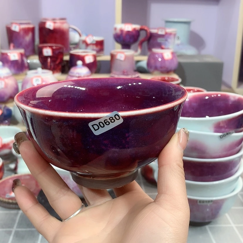 【闪购商品】钧瓷主人杯摆件工艺品