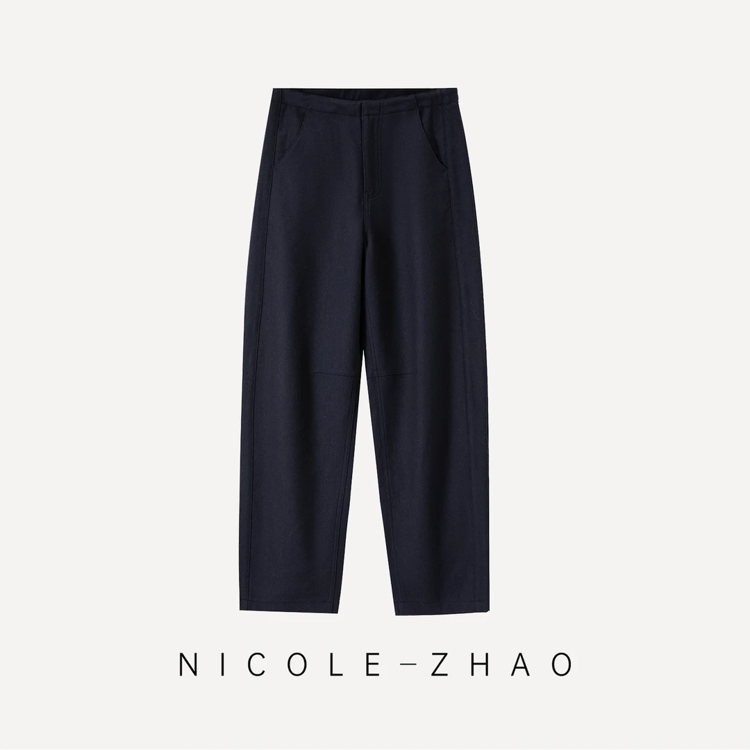 （预售）【贵姐NICOLE】设计师百搭潮流经典时尚羊毛裤5NKC092