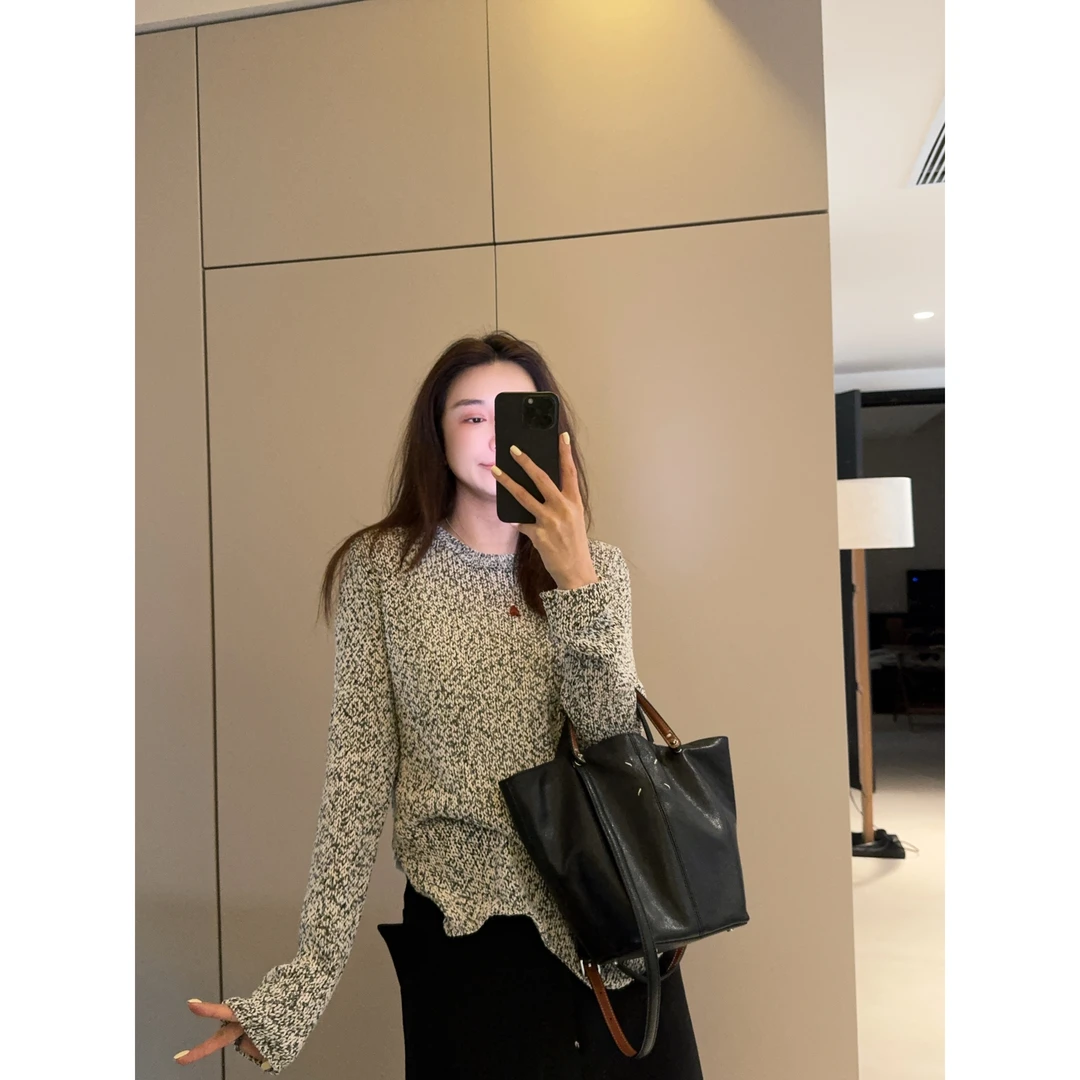 [REVAN SUN] -大骨架穿搭墨竹 针织上衣258