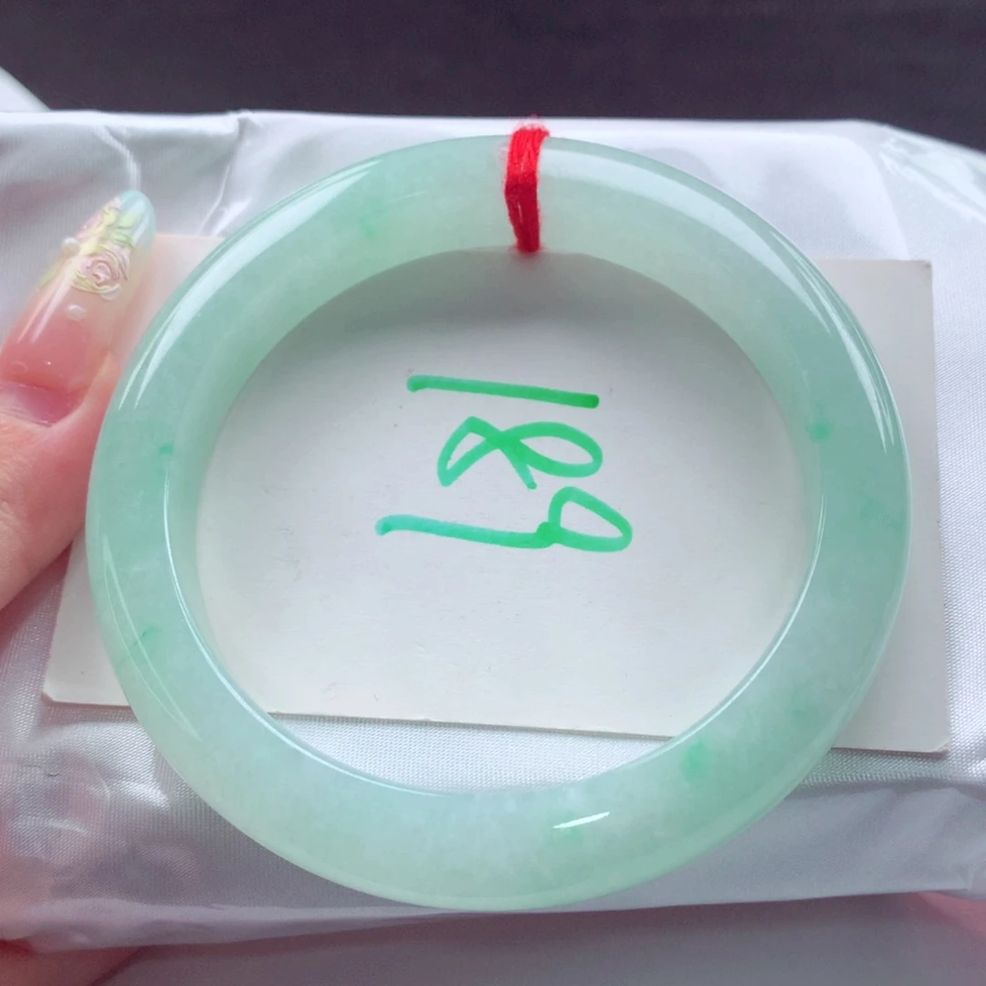 翡翠手镯未镶嵌天然缅甸翡翠A货手镯 89号 62+圈