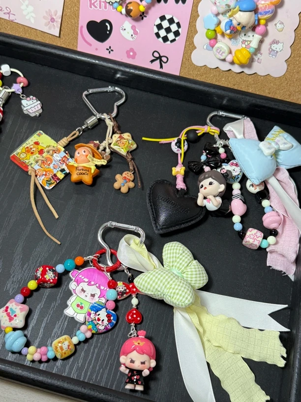 自选 包挂手机链diy可爱/手工制品不支持七天无理由女款防丢ins