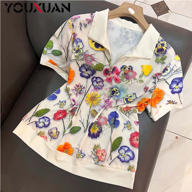 【2025新款高定】春夏季百搭韩版上衣气质时尚休闲宽松短袖T恤89271