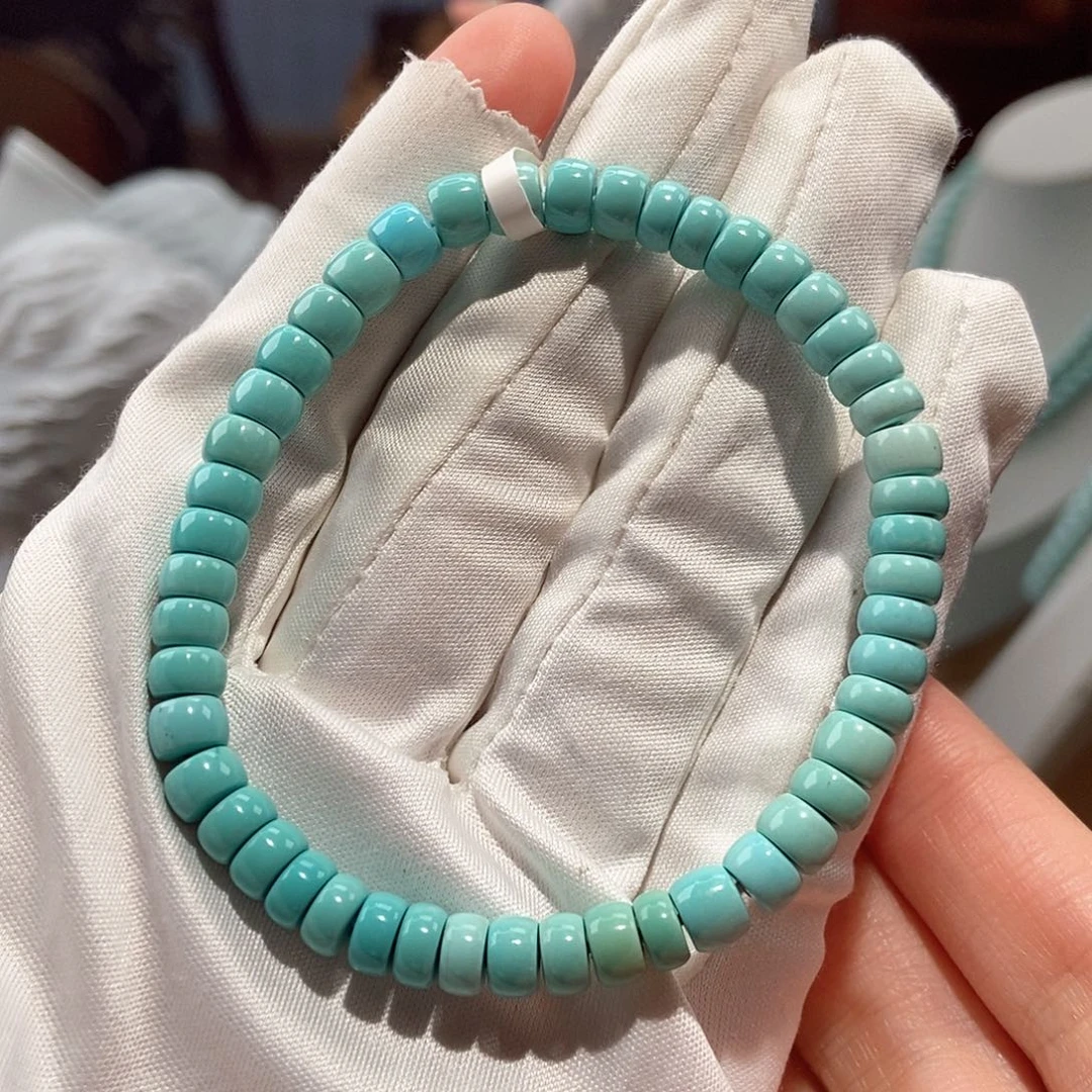 绿松石未镶嵌直切单圈卡6+