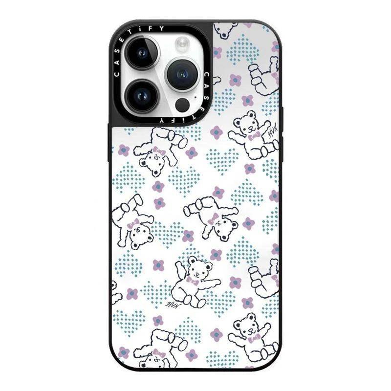 [黑框镜面2.0]CAS图案总汇平替适用于苹果15promax防摔手机壳