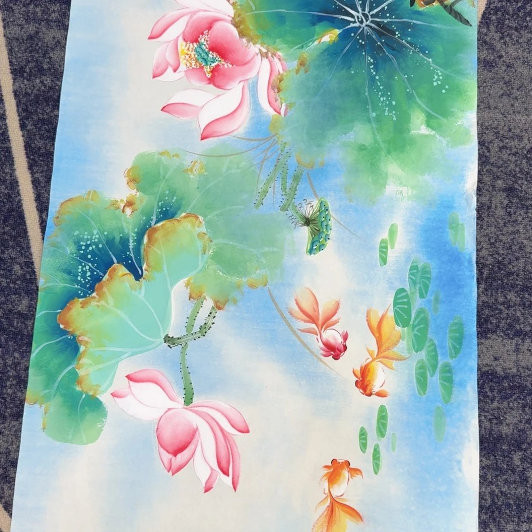 国画国画作品山水花鸟