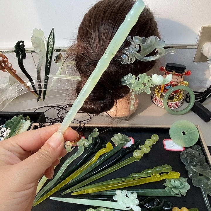 蛇纹石玉合金竹节竹节