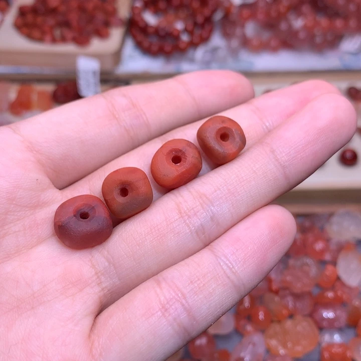 南红玛瑙未镶嵌珠宝半成品藏扣2