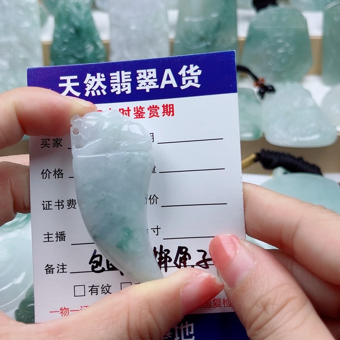 翡翠未镶嵌颈饰