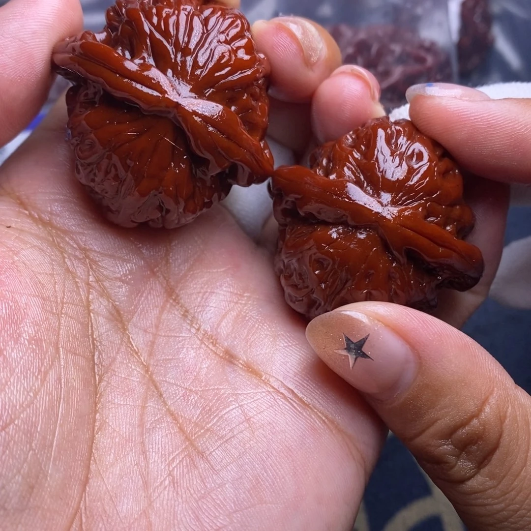 文玩核桃吊坠白狮子 41