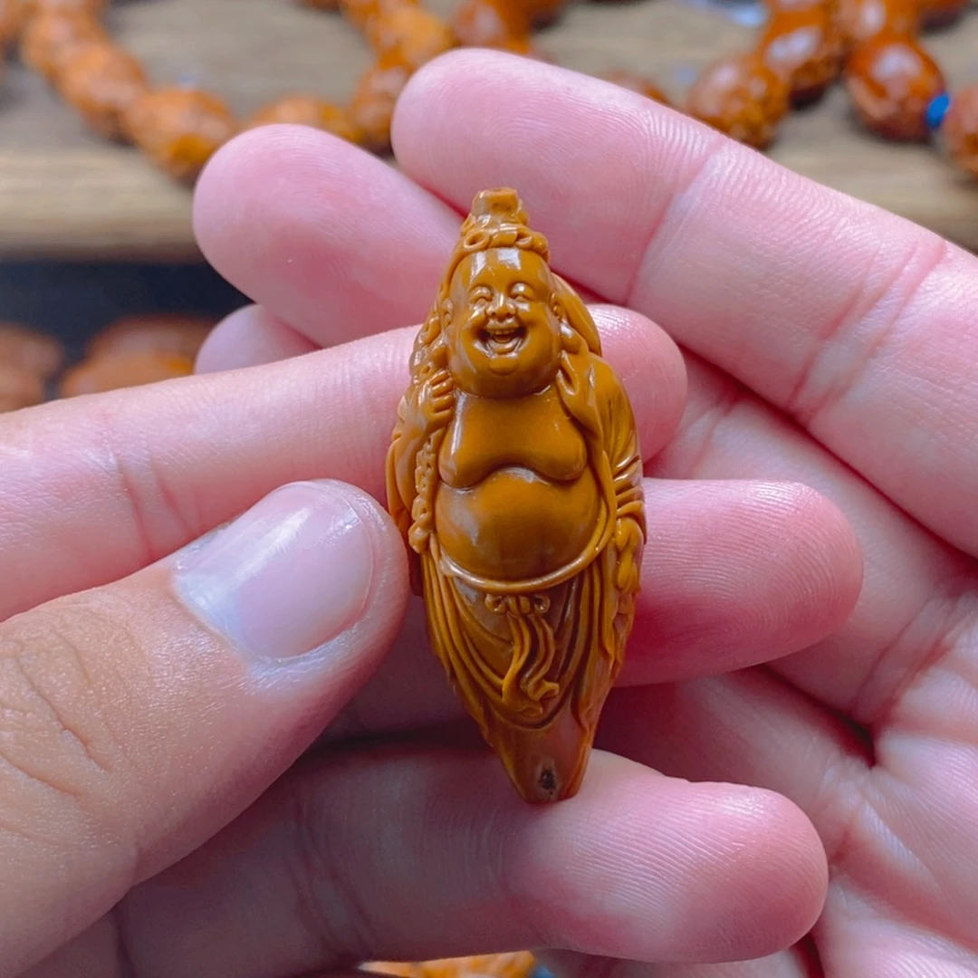 橄榄核手串/手链许静健2.0×4.8布袋弥勒