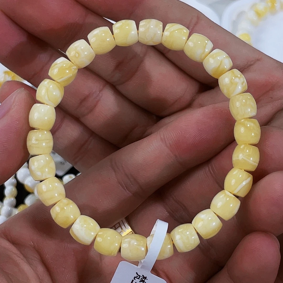 琥珀未镶嵌手链7.5m