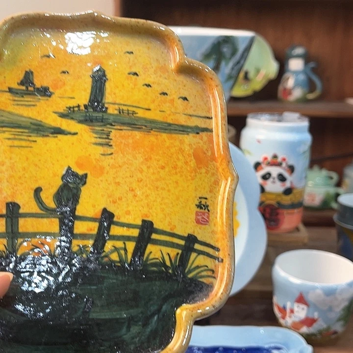 陶景德镇釉下手绘陶瓷