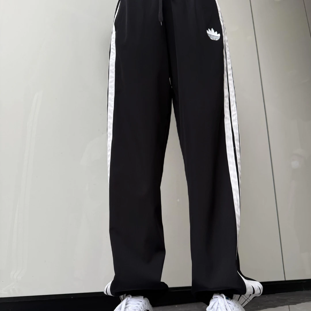 【悸动暗语】夏季女士潮流显瘦时尚百搭休闲外穿条纹束脚休闲裤04