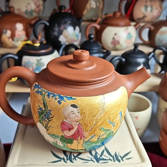 建水紫陶复烧茶壶全品273号300cc