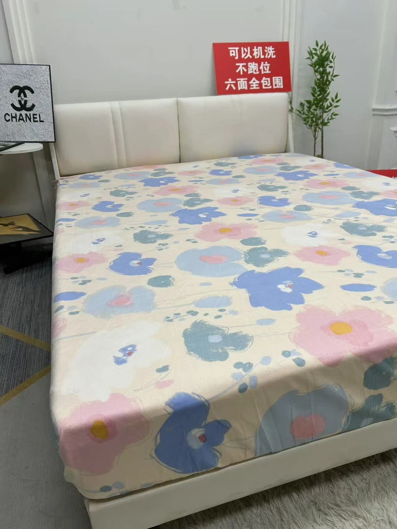 加厚冬季牛奶绒床笠床单保护套