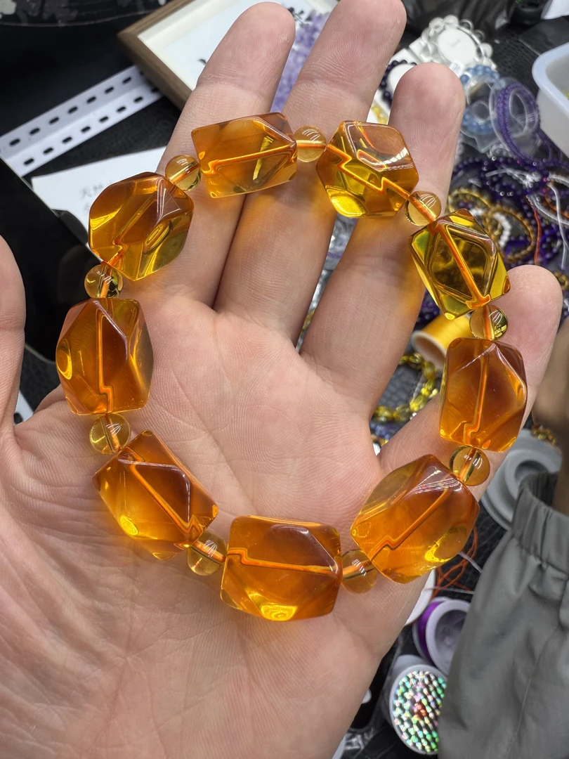 老酒黄水随行手串13mm双A净体