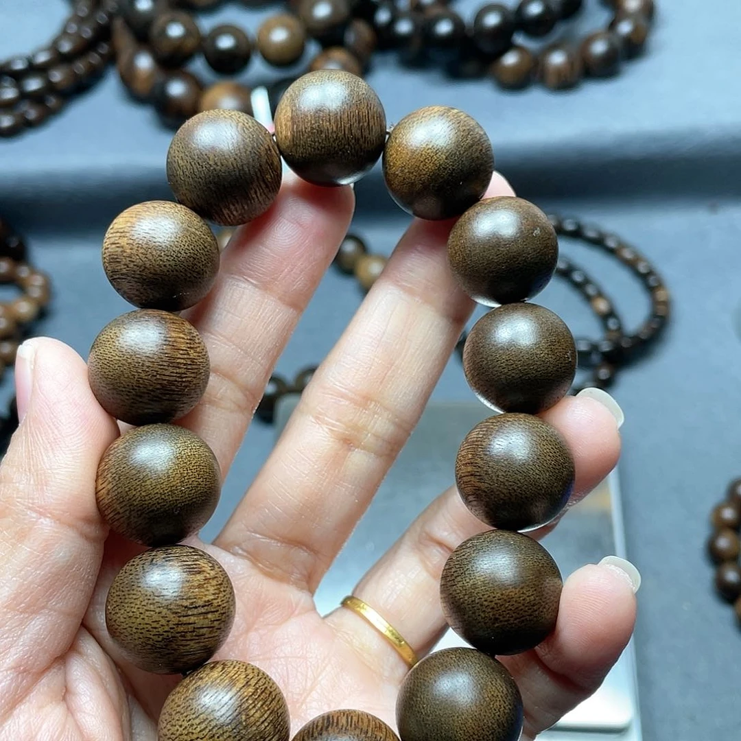 沉香手串海南绿棋1.6